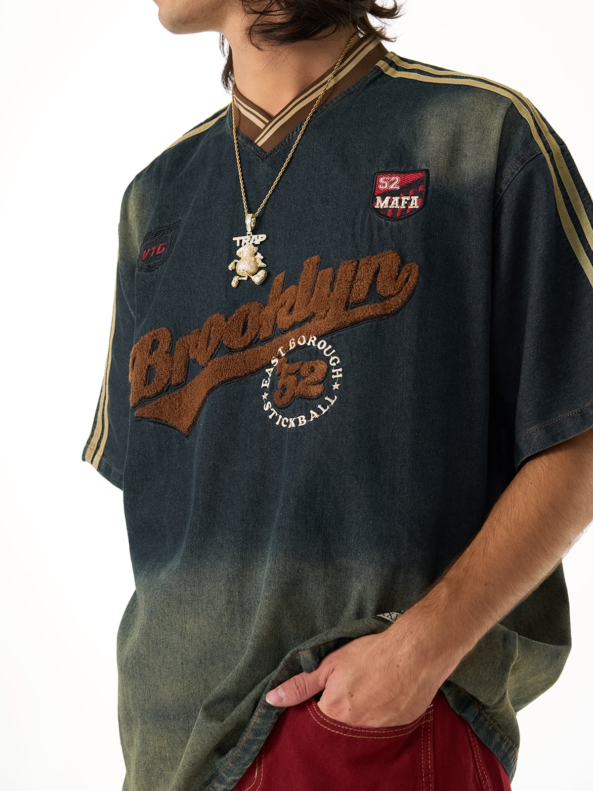 Boutique Mode Paris™ | T-shirt en denim vintage