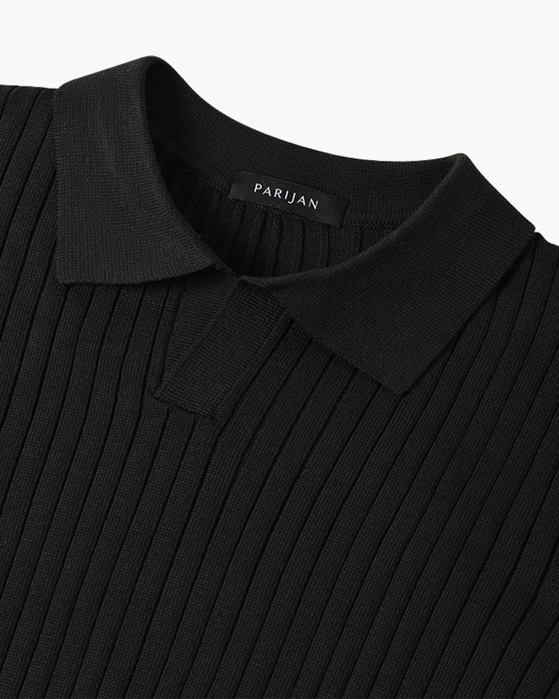 Boutique Mode Paris™ | Polo Col V à Manches Longues Suwon