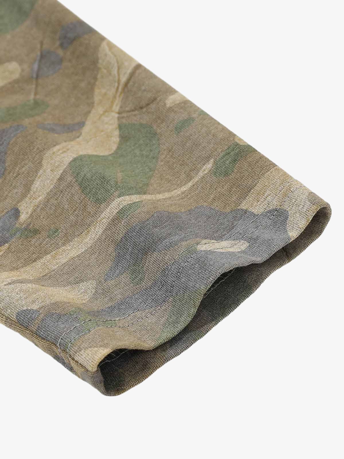 Boutique Mode Paris™ | T- shirt graphique deux pièces camouflage