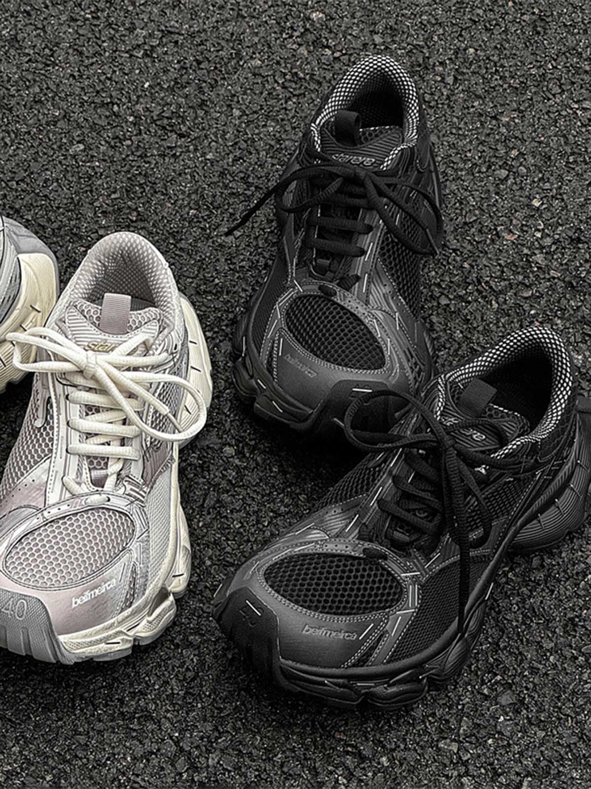 Boutique Mode Paris™ | Baskets rétro à semelles épaisses