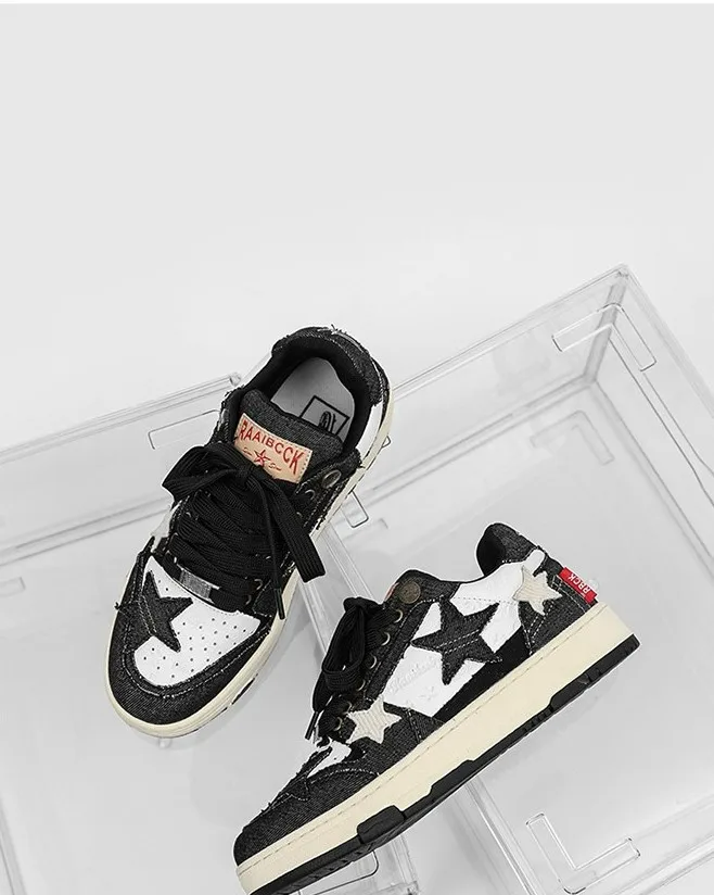 Boutique Mode Paris™ | Black and white Star shoes
