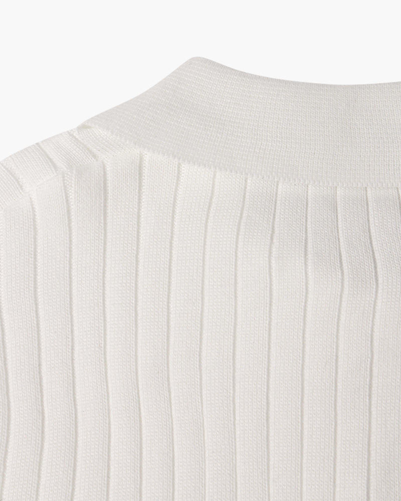 Boutique Mode Paris™ | Polo Col V à Manches Longues Suwon