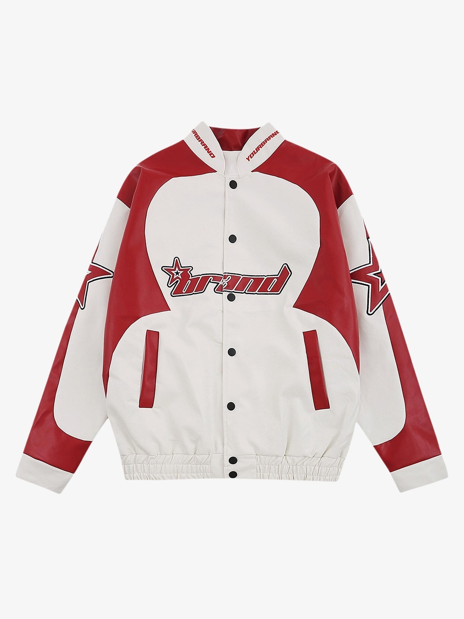 Boutique Mode Paris™ | Veste en cuir color block American Vintage