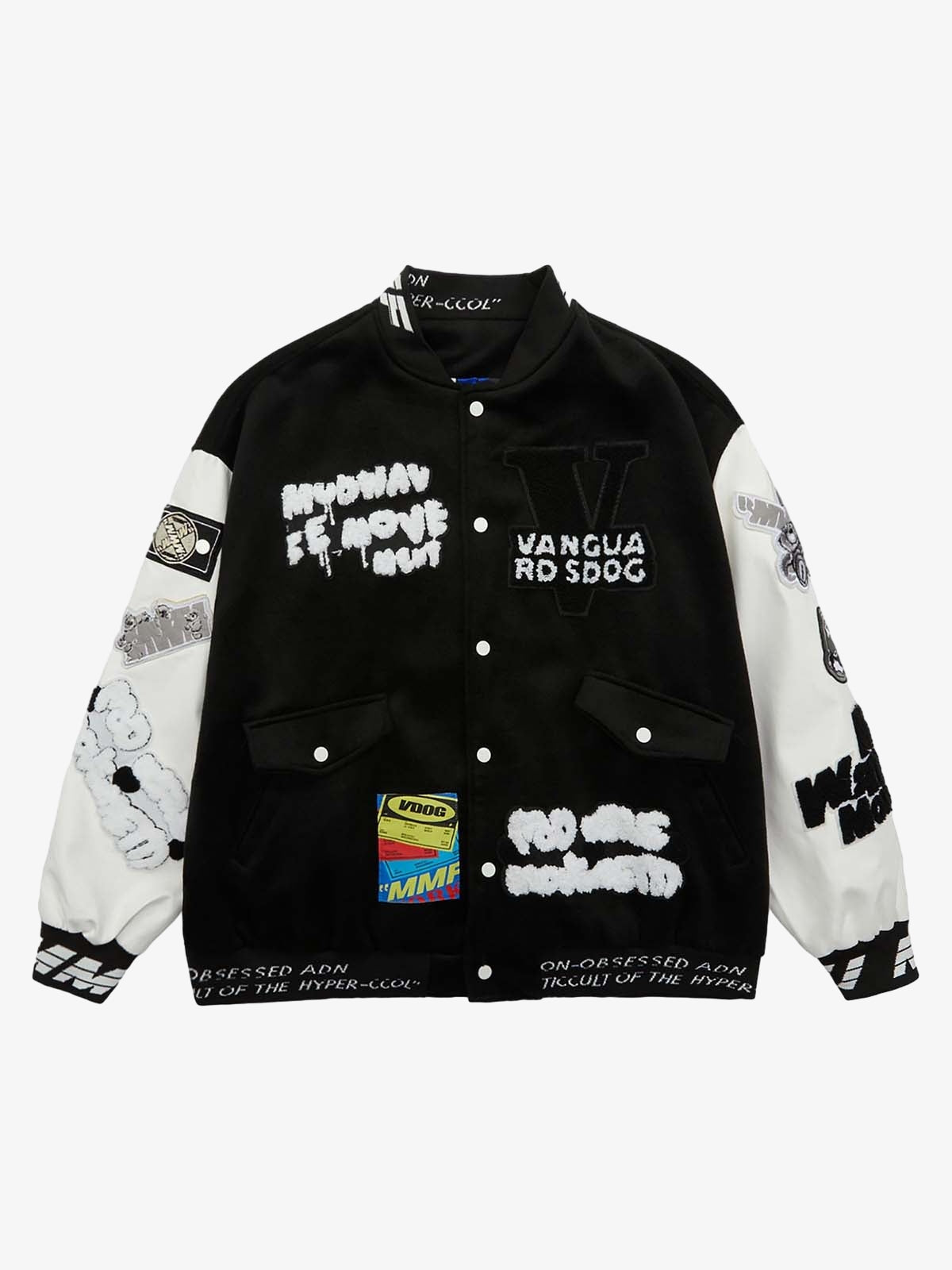 Boutique Mode Paris™ | Sweat-shirt hip-hop rose en molleton brodé