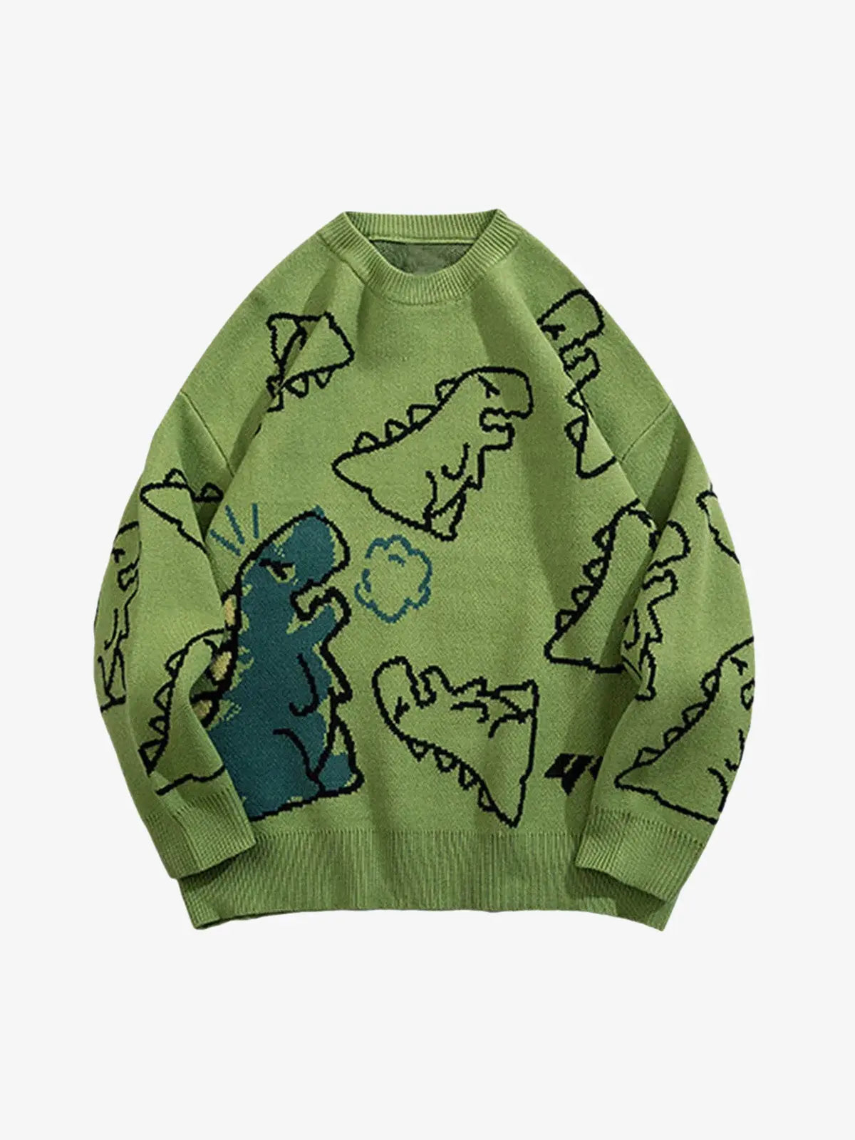 Boutique Mode Paris™ | Cartoon dinosaur print sweater