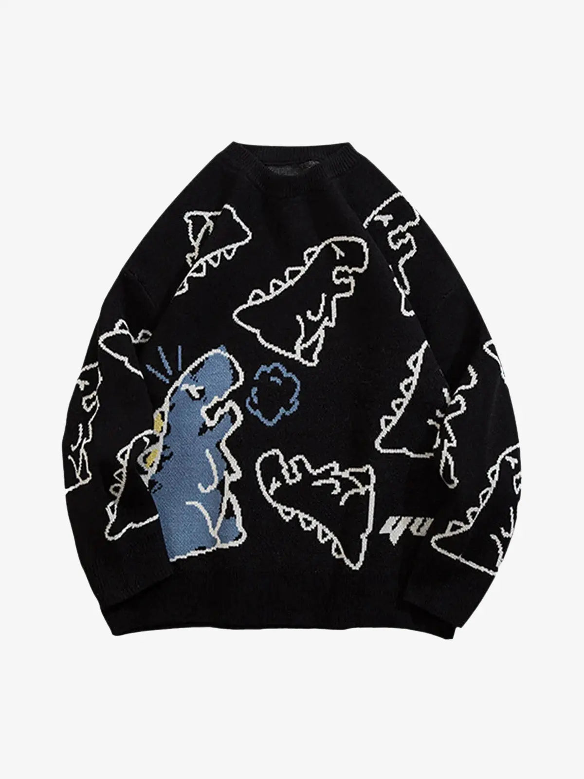 Boutique Mode Paris™ | Cartoon dinosaur print sweater