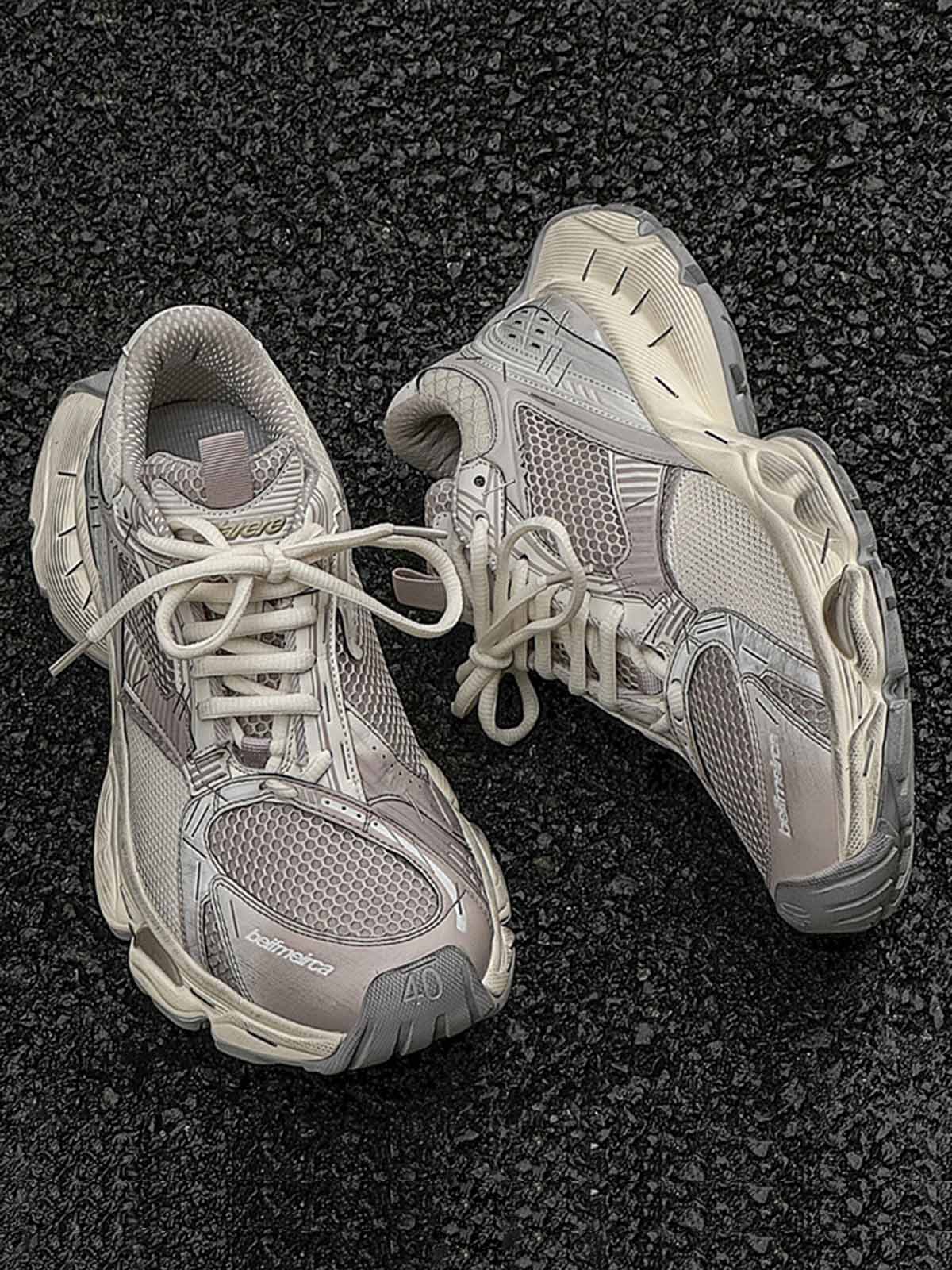 Boutique Mode Paris™ | Baskets rétro à semelles épaisses