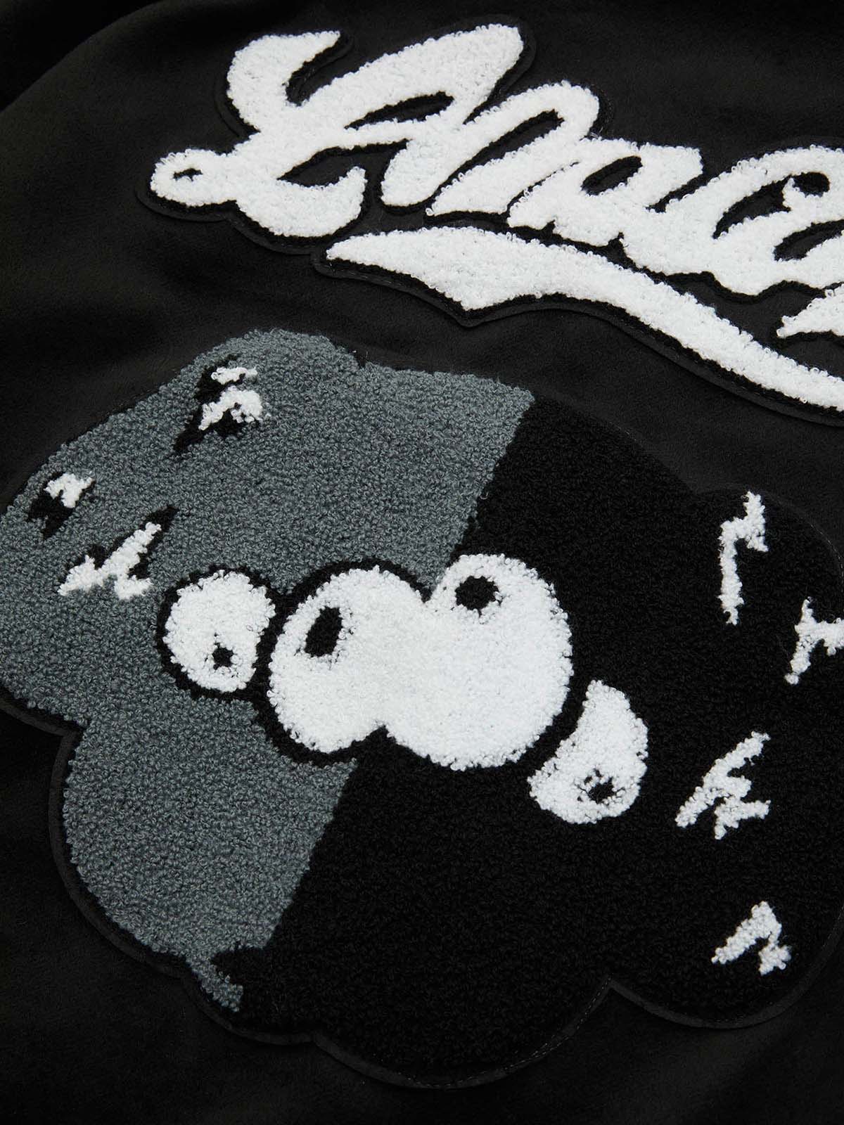 Boutique Mode Paris™ | Sweat-shirt hip-hop rose en molleton brodé