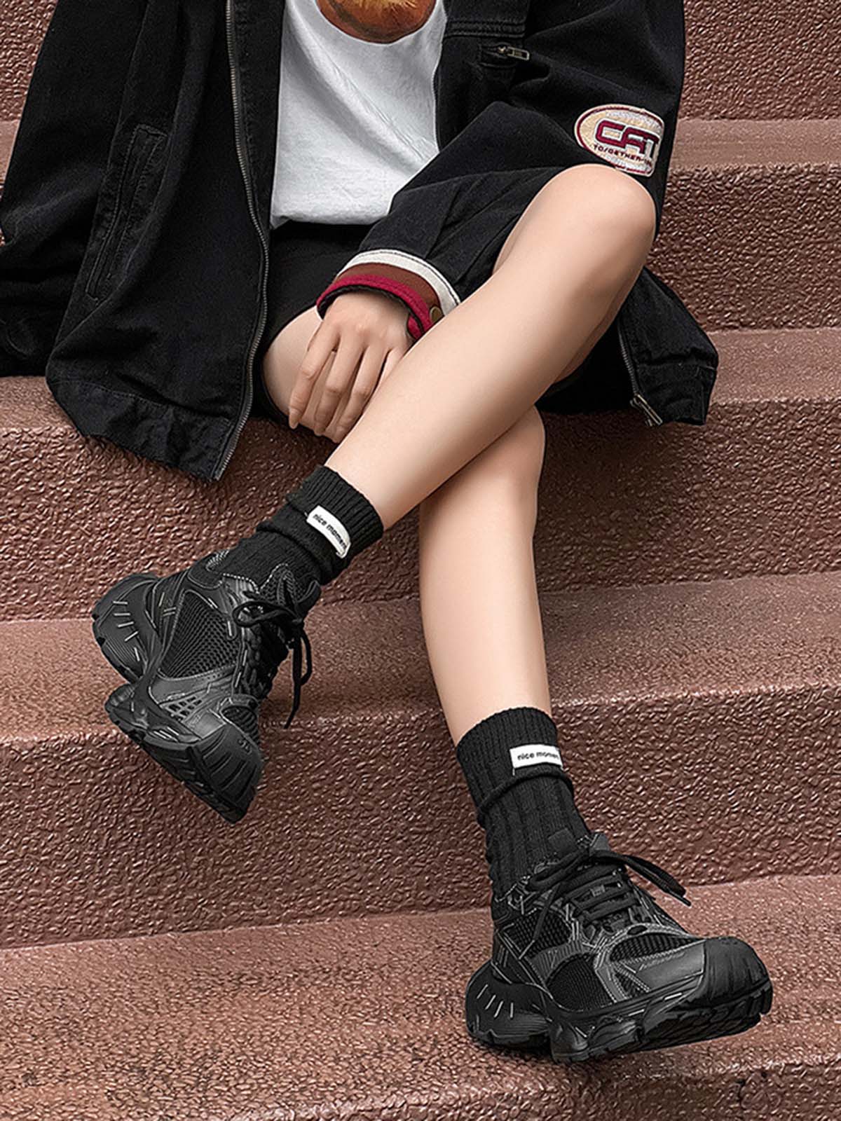 Boutique Mode Paris™ | Baskets rétro à semelles épaisses