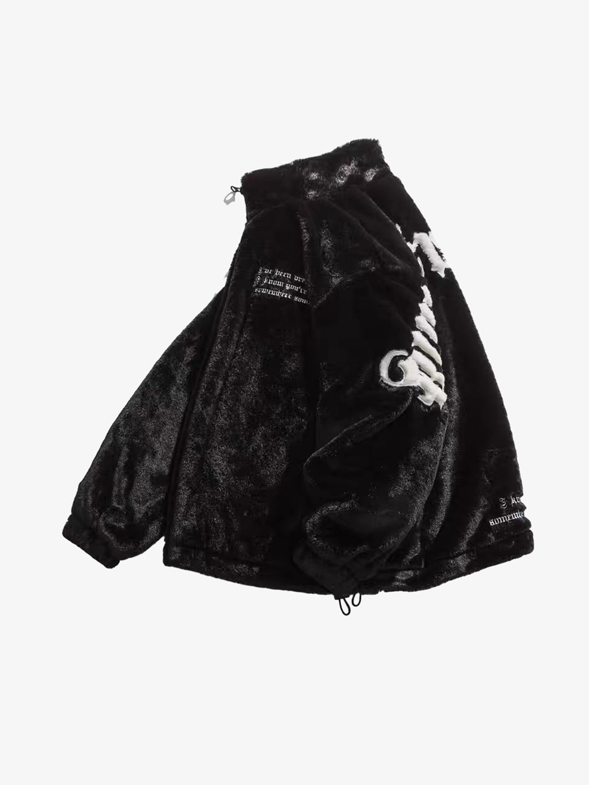 Boutique Mode Paris™ | Veste en molleton brodée Street Letter